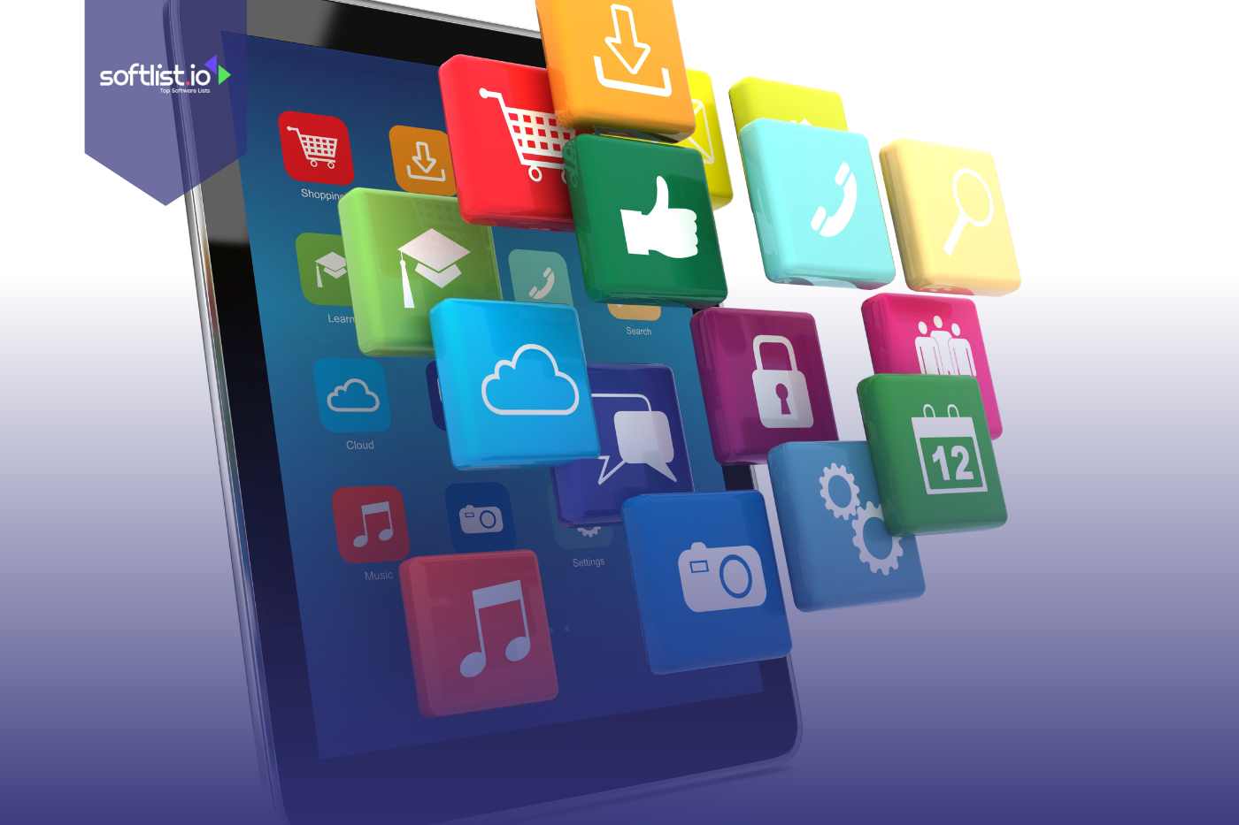 software's icon on a tablet