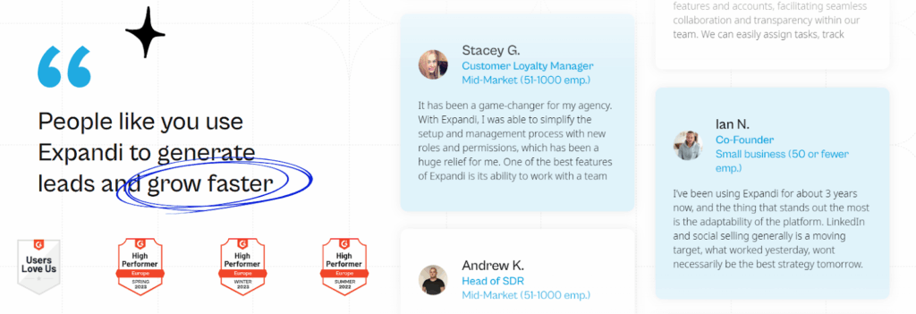 Expandi.io Review Page.