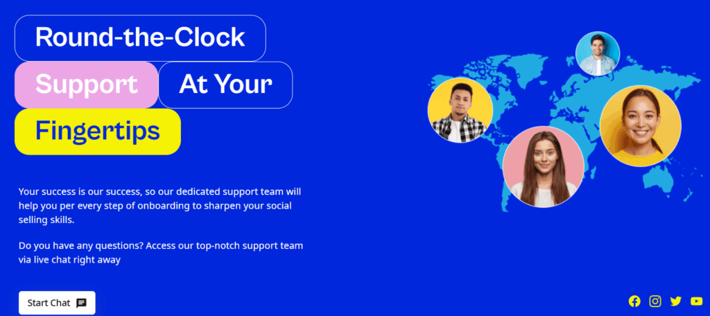 Expandi.io Support and Community page.