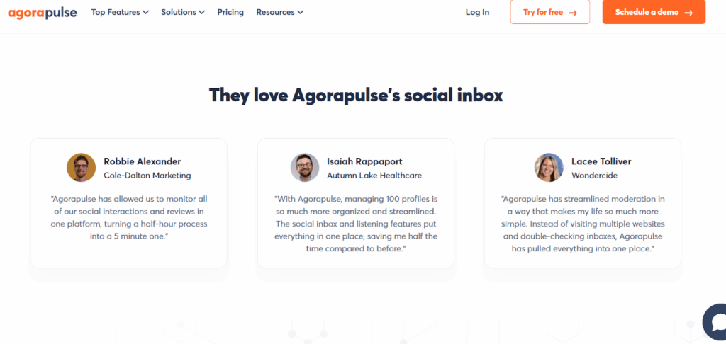 Agorapulse Social Inbox: Real-World Impact: Client Testimonial