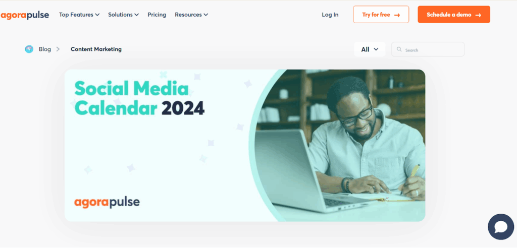 Agorapulse Scheduling: Content Calendar