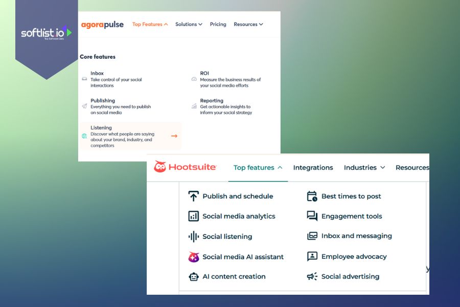 Agorapulse vs Hootsuite: Feature Comparison