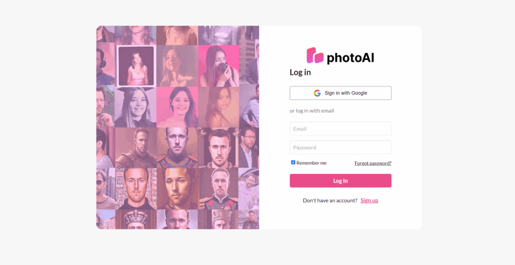 Photo AI Homepage