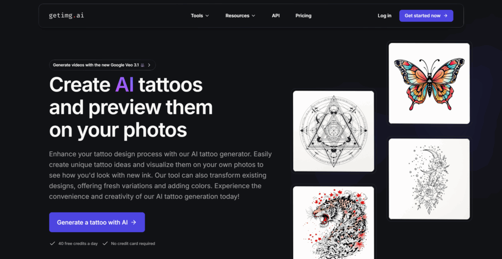 Getimg AI Homepage