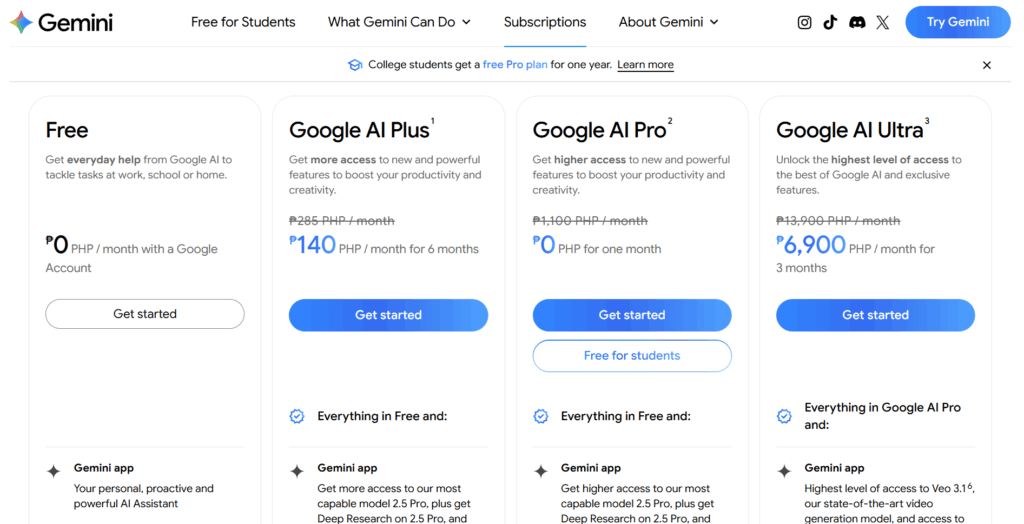 Nano Banana Gemini Pricing