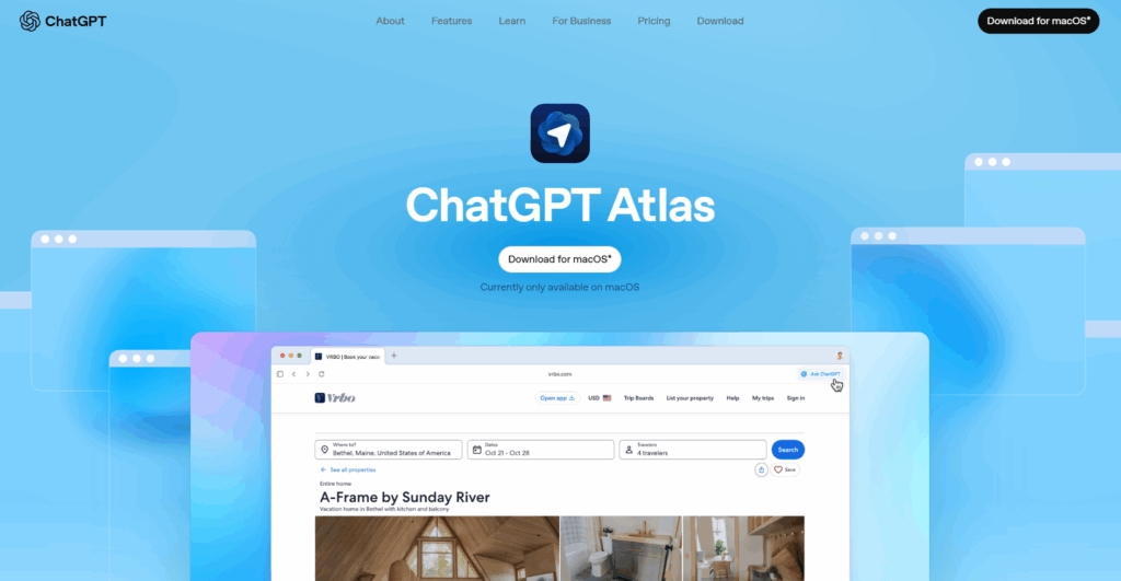ChatGPT Atlas AI-Native Search / Navigation