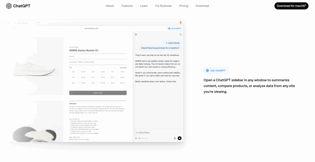 ChatGPT Atlas Proactive Page Interaction