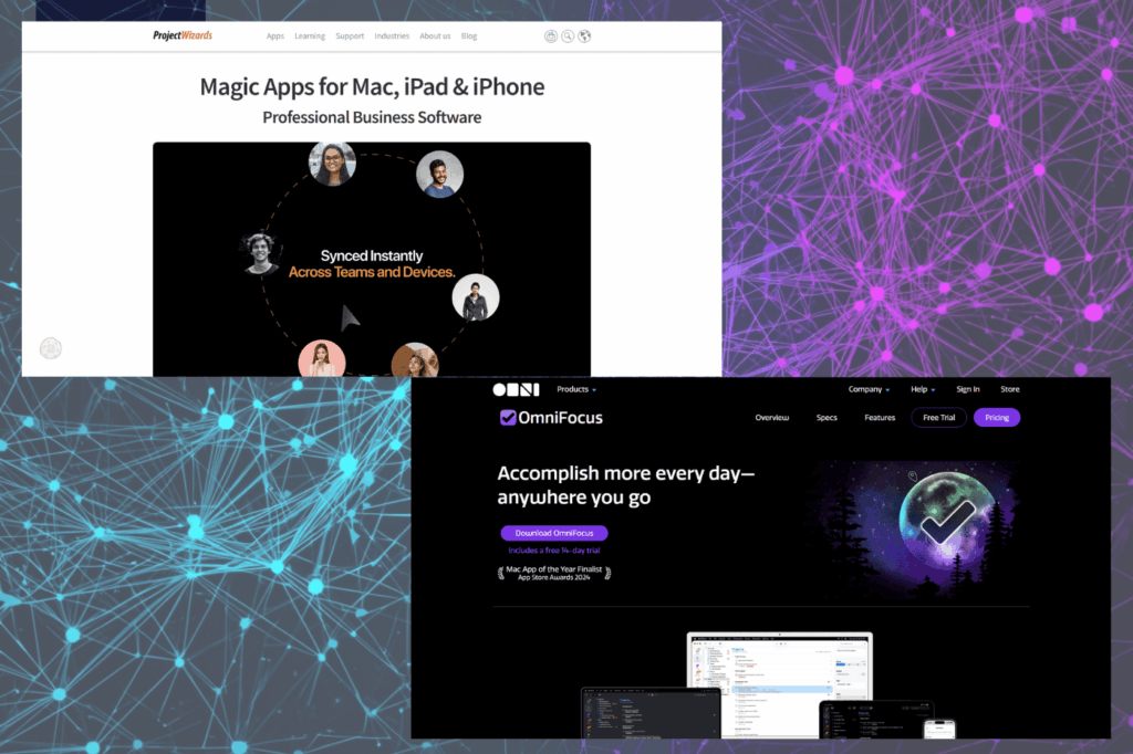 Merlin Project and Omnifocus homepage