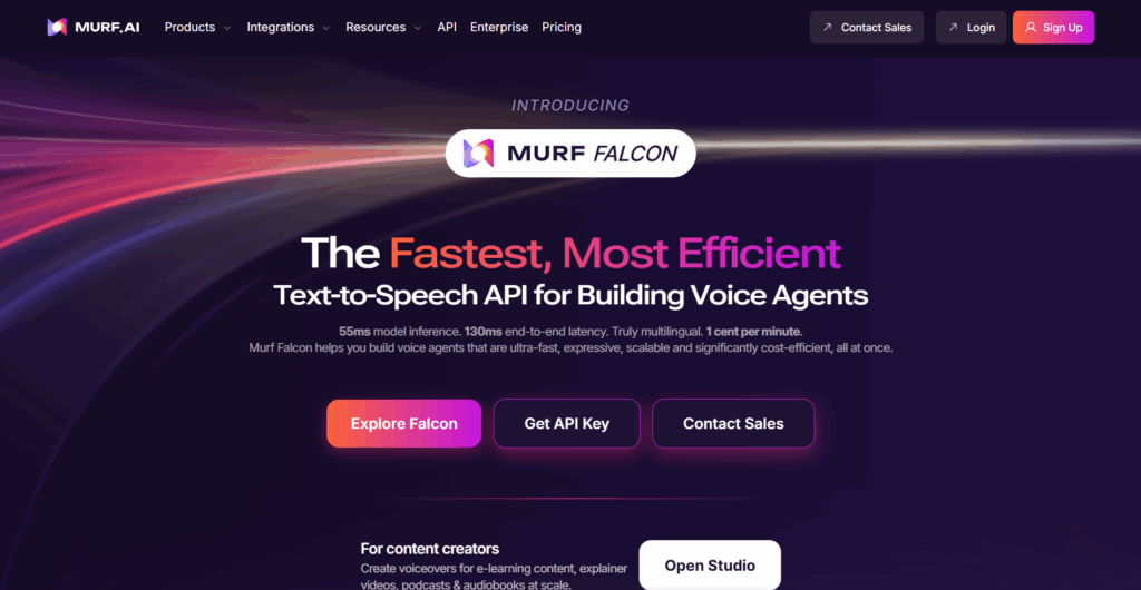 Murf.ai Homepage