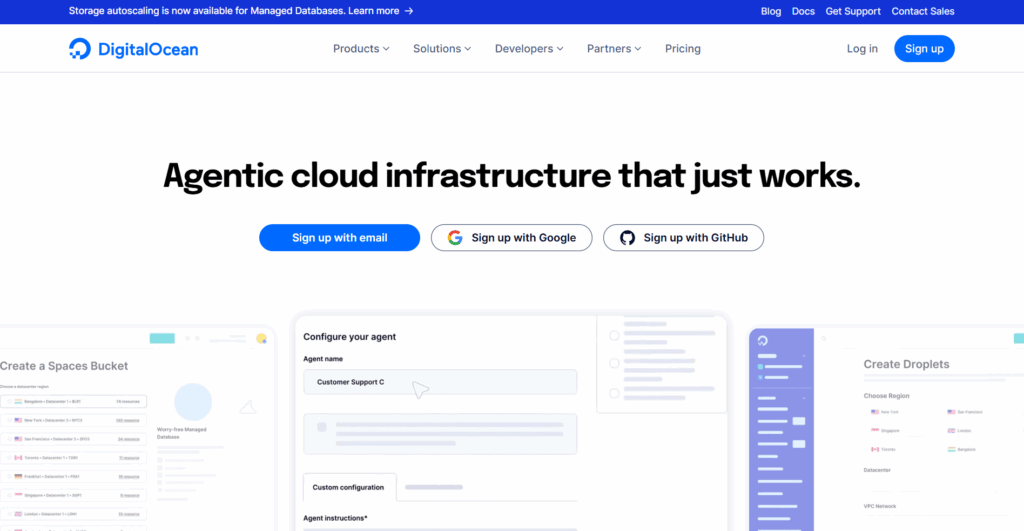 DigitalOcean Homepage