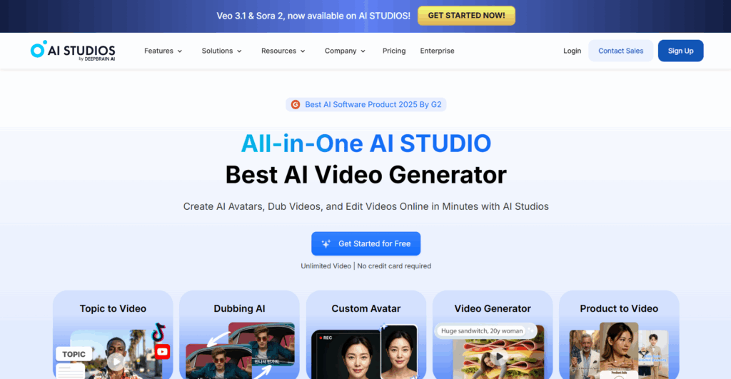 Deepbrain Ai Homepage