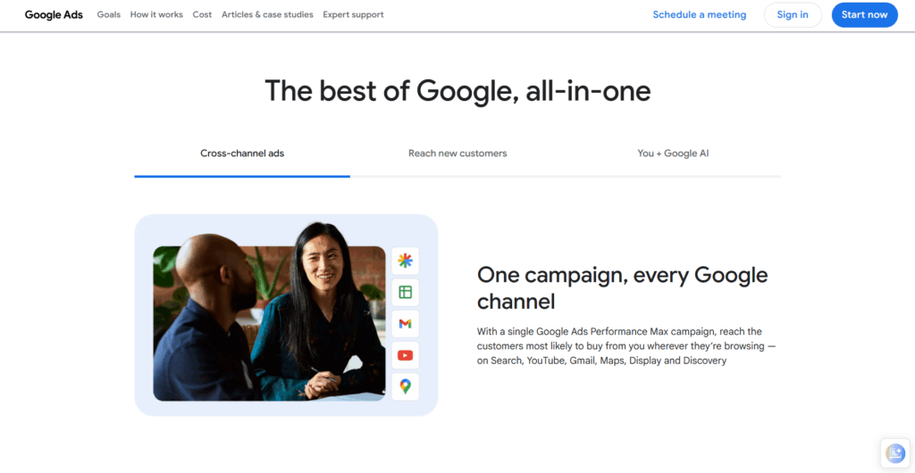 Google Performance Max Homepage 2