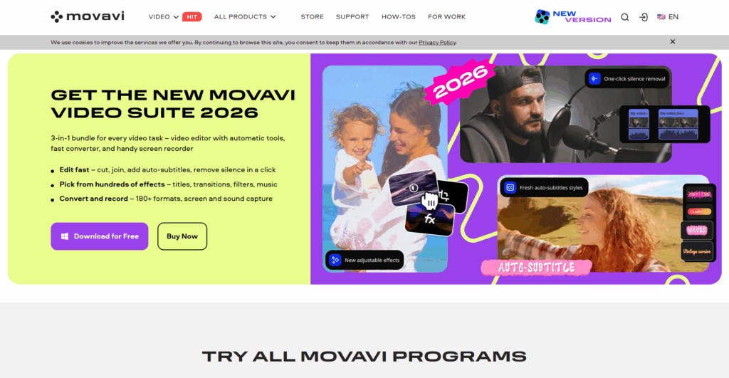 Movavi Homepage