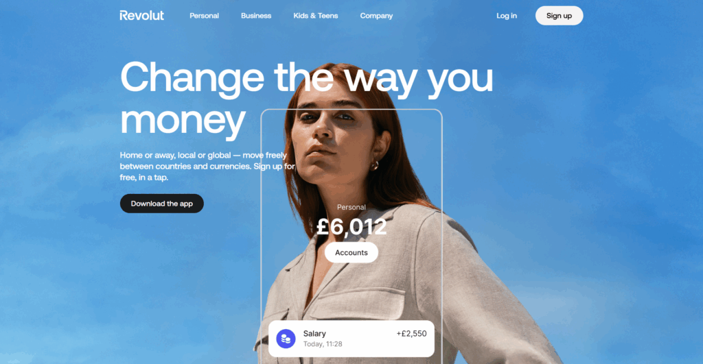 Revolut Homepage
