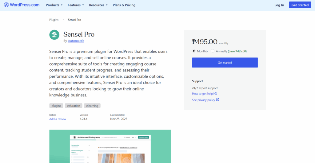WordPress (Automattic) homepage