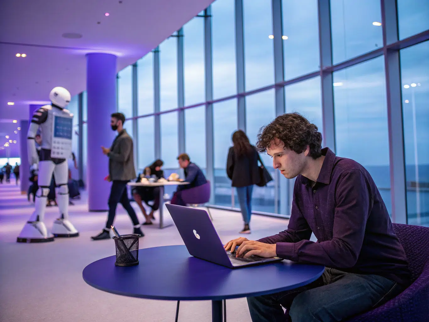 Researcher analyzing 3PL platform comparison matrix for logistics performance insights.