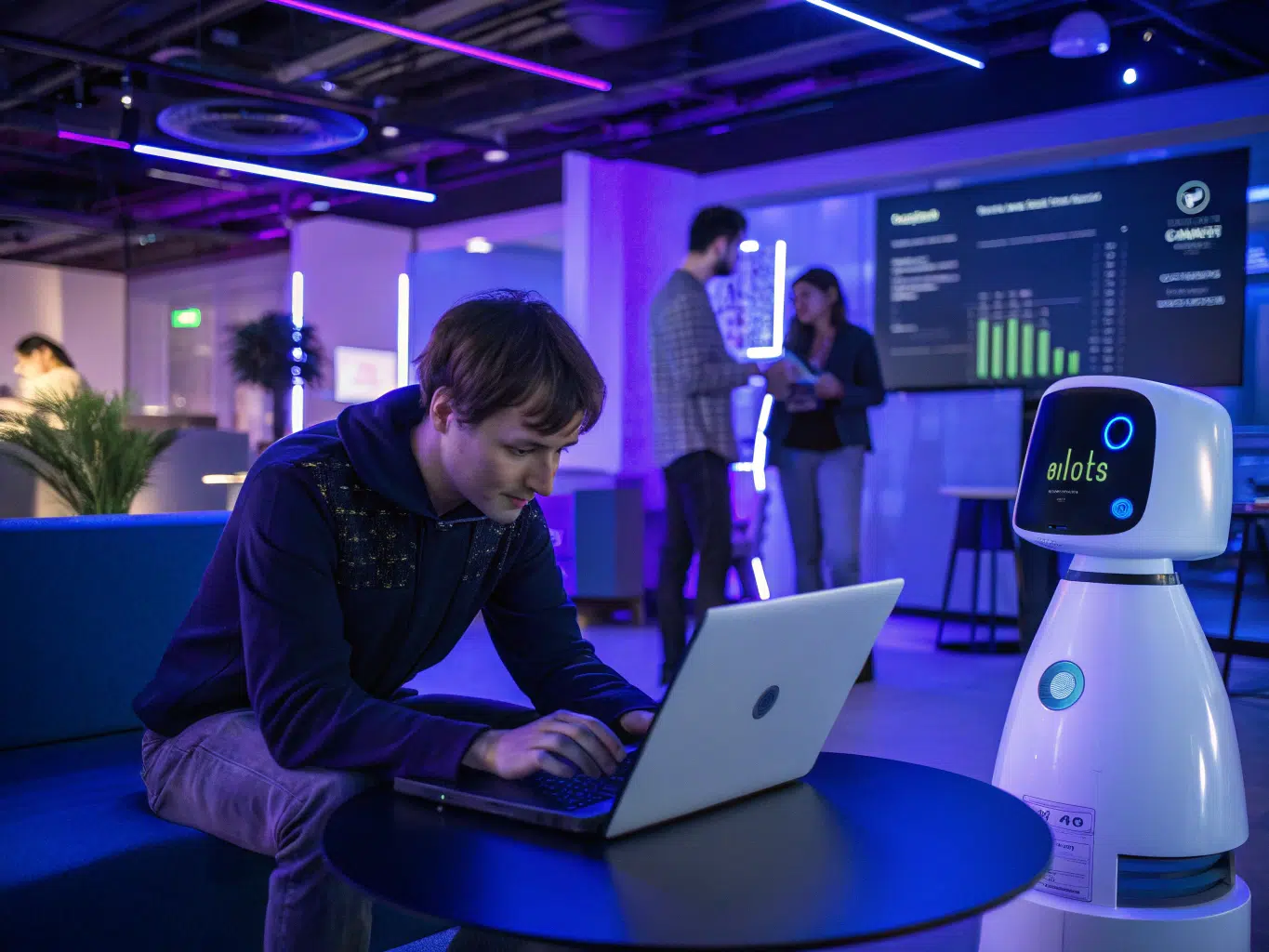 Man analyzing laptop data in tech workspace to understand available API endpoints.