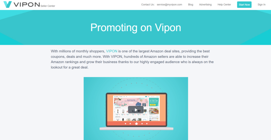 Vipon Homepage