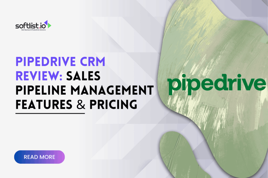 Pipedrive CRM Review Sales Pipeline Management Features & Pricing