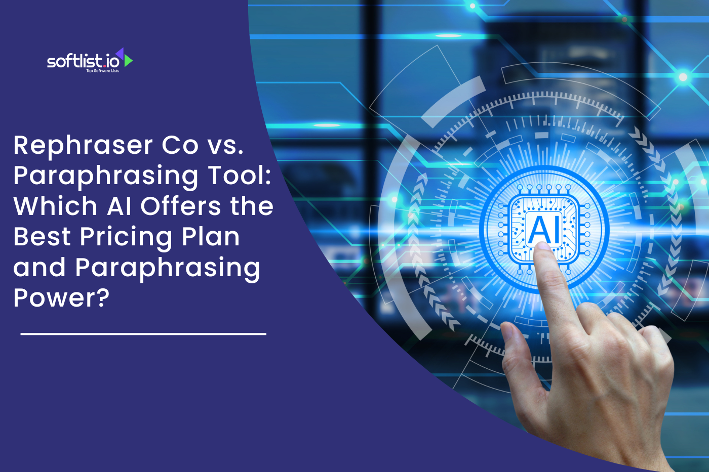 Rephraser Co vs. Paraphrasing Tool Which AI Offers the Best Pricing Plan and Paraphrasing Power